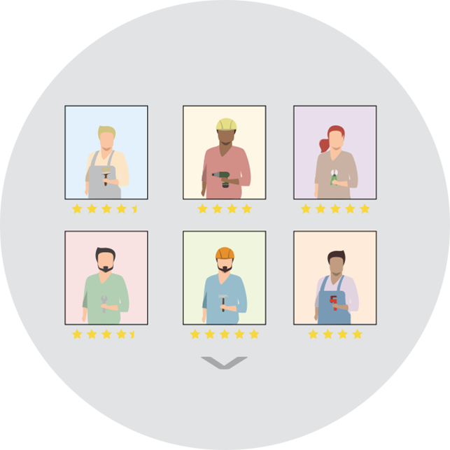 Voor iedere klus de beste vakman